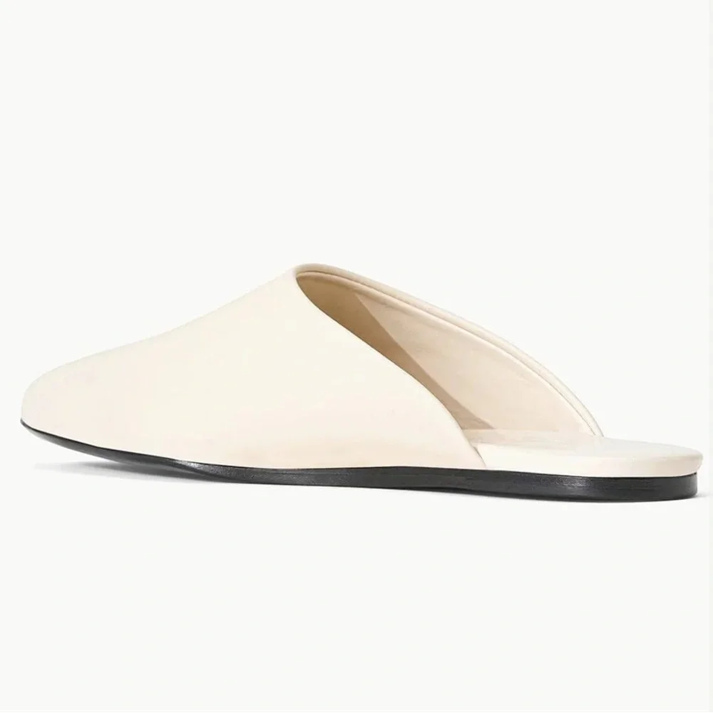 STAUD Abby Slipper in cream leather - size 39 and 40 - Picture 2 of 7